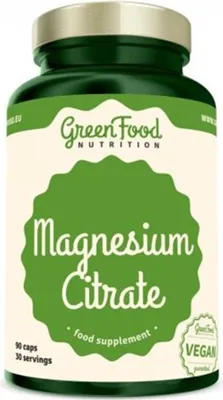 Produktbild von GreenFood Nutrition Magnesiumcitrat 90 Kapseln