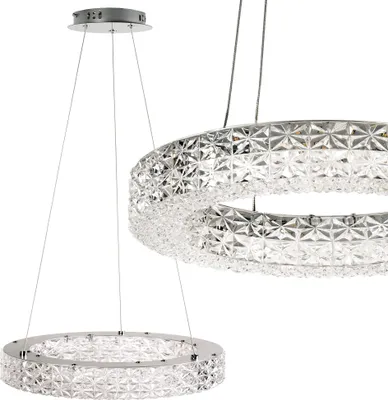 Produktbild von TOOLIGHT Led-Hängelampe Led Ms004-Cp 40Cm Chrome