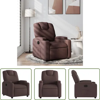 Produktbild von The Living Store Relaxsessel Dunkelbraun Stoff