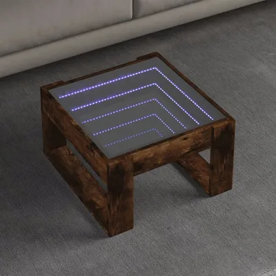 Produktbild von Möbel Couchtisch mit Infinity-LED Räuchereiche 50x53x30 cm - Couchtische 847627