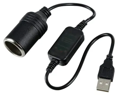 Zdjęcie produktu dla Adapter Konwerter 5V Usb Gniazdo Zapalniczki 12V Przejściówka