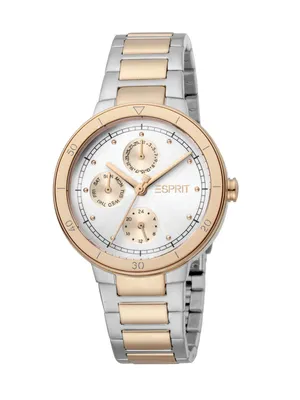Produktbild von Esprit ES1L226M0055 Yumi Uhr Damenuhr Edelstahl Datum bicolor