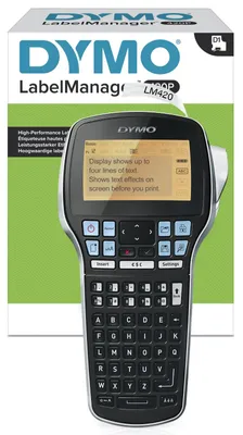 Produktbild von DYMO LabelManager 420P Hochleistungs Beschriftungsgerät | Tragbares Etikettiergerät mit ABC-Tastatur & PC/Mac-Schnittstelle | für D1 Etiketten in 6, 9, 12, 19 mm Breite
