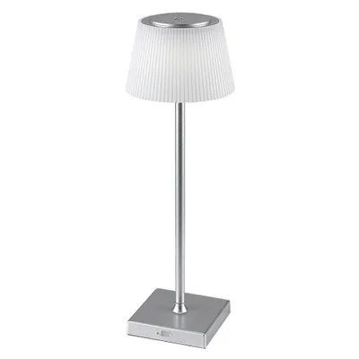 Immagine prodotto di Lampada da tavolo ricaricabile USB argento con LED incorporato 4W Taena 76013 Rabalux