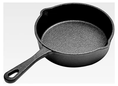 Produktbild von Mini-Gusseisenpfanne Kleine Bratpfanne aus Gusseisen Antihaftbeschichtet für Eier und Steaks
