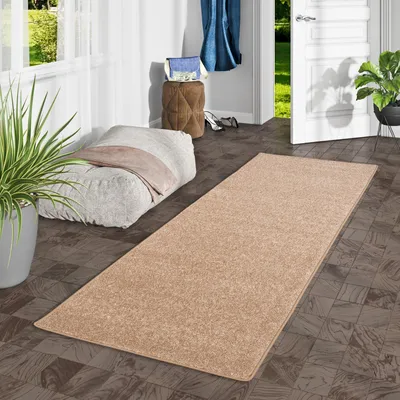 Produktbild von Hochflor Langflor Teppich Läufer Cottage Natur, Größe:100x300 cm