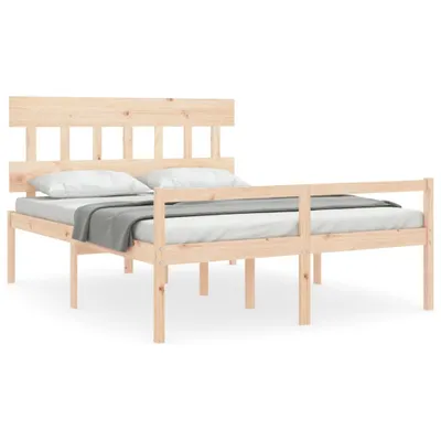Produktbild von vidaXL Seniorenbett mit Kopfteil 160x200 cm Massivholz