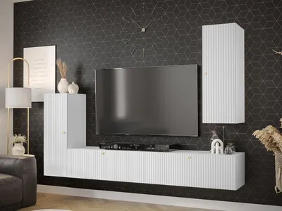Obrázek produktu pro Stěna do obývacího pokoje LONZO 4 - bílá