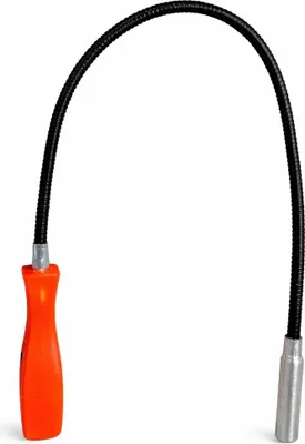 Immagine prodotto di Strumento magnetico flessibile per raccogliere oggetti di ferro, strumento magnetico flessibile per la raccolta di piccole parti, raccoglitore di oggetti metallici, ideale per garage, auto e fai da te, 50 cm Gebo Tools