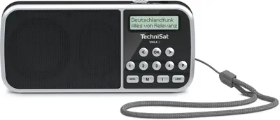 Produktbild von TechniSat VIOLA 3 | portables DAB+ Radio mit LED Taschenlampenfunktion | schwarz