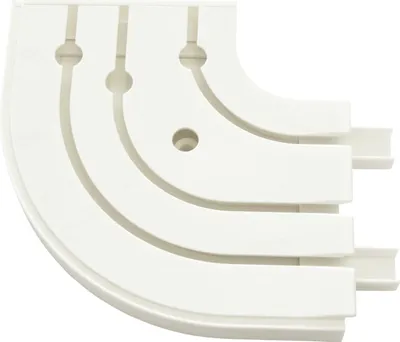 Produktbild von Gardinia Rundbogen für Vorhangschiene GE 3-läufig, weiß, 2 Stück