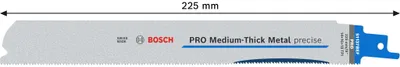 Image de Lame de scie sabre PRO Medium-Thick Metal precise S1137BEF, 1,1x25x225 mm, 25 pcs.