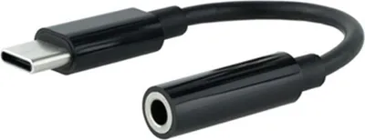 Zdjęcie produktu dla Adapter USB C-zu-Jack 3,5 mm NANOCABLE 10.24.1205 Schwarz