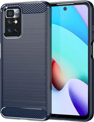 Produktbild von König Design Hülle kompatibel mit Xiaomi Redmi 10 / 10 Prime Kunststoff Soft Handyhülle - Handy Case Blau