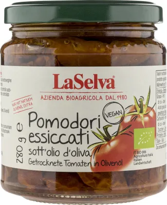 Zdjęcie produktu dla LaSelva LS_0225, Pomidor, 280 g, 129 kcal, 539 kJ, 3,8 g, 4,7 g