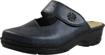 Produktbild von Berkemann Damen Pantolette Heliane 03457-371 Blau Perlato Leder   Gr.38,5