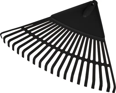 Immagine prodotto di VERTO rastrello da giardino 48 cm - ⌀ 25 cm| Pratica scopa a denti per raccogliere foglie ed erba tagliata, con robusti denti in plastica