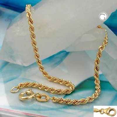 Produktbild von Armband 3,3mm Kordelkette 9Kt GOLD 21cm