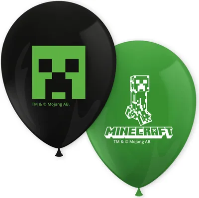 Produktbild von Minecraft - Luftballons - 8-Stück