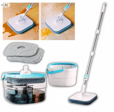 Produktbild von Lism Rotationsmopp mit Eimer, Mikrofaser, Wasserseparation