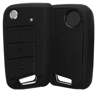 Produktbild von kwmobile Hülle für VW Golf 7 MK7 3-Tasten Autoschlüssel Schlüsselhülle - Autoschlüssel Schlüssel Case aus TPU, matter Schlüsselschutz, Gehäuse in