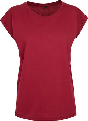 Immagine prodotto di Build Your Brand BY021 | Maglietta a spalla estesa da donna - Colore: Borgogna - Taglia: XXL