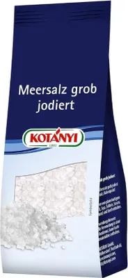 Image de Kotanyi sel de mer gros iodé gros sel paquet d'épices 100g