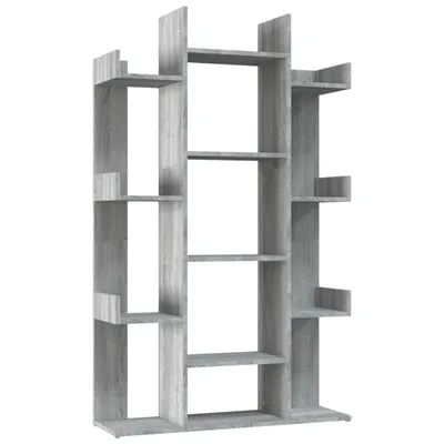 Obrázek produktu pro vidaXL Knihovna Grey Sonoma 86x25,5x140 cm výrobek ze dřeva