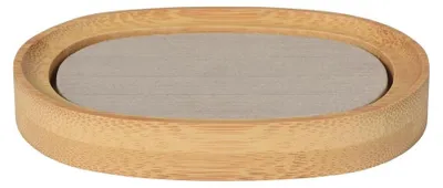 Image de RIKO porte-savon à poser, beige/bambou