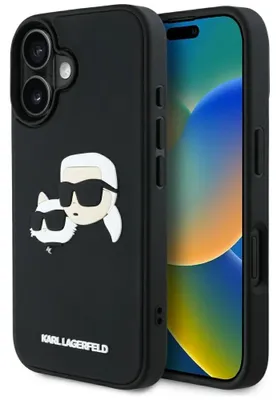 Immagine prodotto di Etui Karl Lagerfeld Hc 3D Gomma Doppie Teste Fare Iphone 16 Czarny
