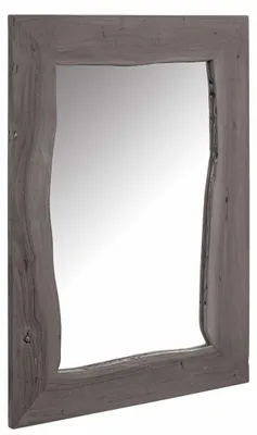 Immagine prodotto di MASSIVMOEBEL24 | specchio in legno di Acacia 100x3x70 grigio scuro laccato PURE ACACIA #913