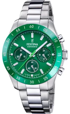 Image de Festina Chronographe Ceramic Green