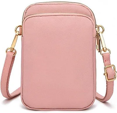 Image de Petit sac à bandoulière pour femme avec bandoulière amovible et pochette pour téléphone portable - 3 poches à fermeture éclair