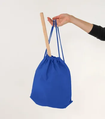 Produktbild von Dunkelblauer Steckenpferd-Rucksack – Tasche – Geräumig und robust für Pferd und Zubehör