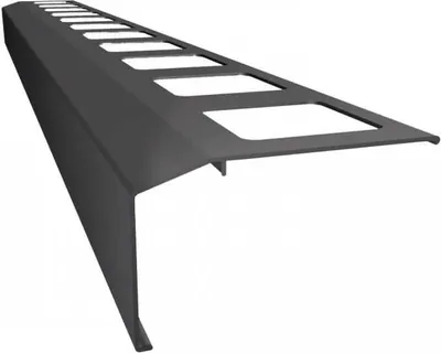 Produktbild von Renoplast Aluminium Traufprofil K301 Keramikboden, Profil 200cm, Graphit