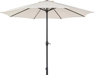 Produktbild von Sonnenschirm - Beige - mit Kurbel - Aluminiumgestell - Ø 270 cm