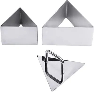 Produktbild von Schaumspeiseform, Mousseform, Dreieck, 6-10 cm wählbar : Form 10 cm Variante: Form 10 cm