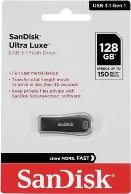 Image de Sandisk SDCZ74-128G-G46 Clé USB 3.2 SanDisk Ultra Luxe 128 Go
