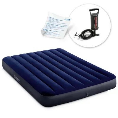 Obrázok produktu pre Nafukovací matrac 191x137x25 cm s piestovou pumpou INTEX 64758