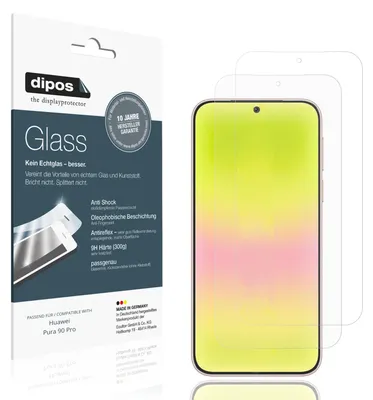 Produktbild von 2x Schutzfolie für Huawei Pura 90 Pro matt - Anti-Shock 9H Folie dipos Glass Kunststoffglas