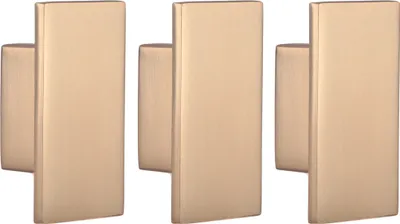Immagine prodotto di Natural Goods Berlin Maniglie per mobili RETTANGOLARI, interasse fori 16 mm, pomelli per armadi adatti a spessori di ante di 15-22 mm, maniglie per armadi da cucina, cassettiere, credenze, ecc