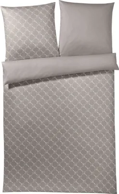Produktbild von JOOP! Mako-Satin-Bettwäsche-Garnitur Cornflower Gradiant Farbe sand Größe 140x220+70x90cm