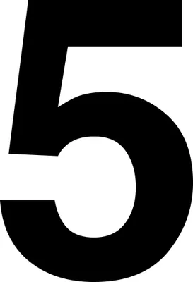 Produktbild von Zahlen Aufkleber Nummer Buchstabe zum Kleben Ziffer zum Aufkleben 10cm Schwarz 5