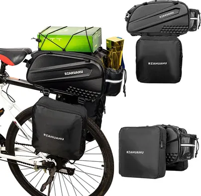 Image de 10L Sacoche de vélo Sacoche de rangement de vélo Sacoche de selle Multifuction Porte-bagages arrière Sacs Bouilloire peut être placée