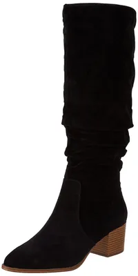 Immagine prodotto di Amazon Essentials Stivali alti da donna con tacco largo, nero, 44,5 EU