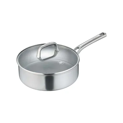 Produktbild von Schmorpfanne mit Glasdeckel 28 cm, poliert - Tricion Resist