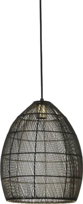 Produktbild von Light & Living - Hängeleuchte Meya - Schwarz - Ø30cm Hängelampe - Esstischlampe - Wohnzimmerlampe - Schlafzimmerlampe - Wohnzimmer