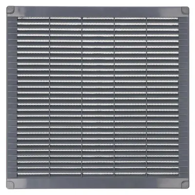 Productafbeelding van Ventilatie rooster EDM 87709, grijs, 30 x 30 x 0,7 cm, met muggennet