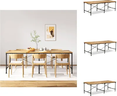 Immagine prodotto di vidaXL Tavolo da pranzo in legno massiccio di mango 240 cm - Tavoli da pranzo