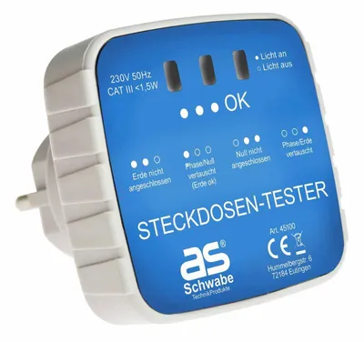 Zdjęcie produktu dla as-Schwabe 45100 as-Schwabe Steckdosentester